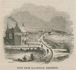 Illustration représentant le glissement de terrain à Brighton