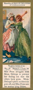 Illustration pour Un conte de deux villes de Charles Dickens (lithographie couleur) - English School