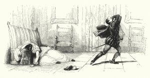 Illustration pour Les Huguenots de Giacomo Meyerbeer (gravure) - English School