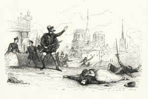 Illustration pour Les Huguenots de Giacomo Meyerbeer (gravure) - English School