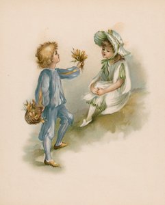 Illustration pour Le Langage des Fleurs (chromolithographie)