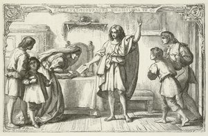Illustration pour Le Voyage du Pèlerin de John Bunyan - English School