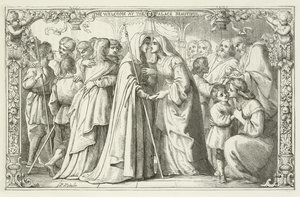 Illustration pour Le Voyage du Pèlerin de John Bunyan - English School