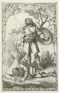 Illustration pour Le Voyage du Pèlerin de John Bunyan - English School