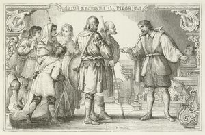 Illustration pour Le Voyage du Pèlerin de John Bunyan - English School