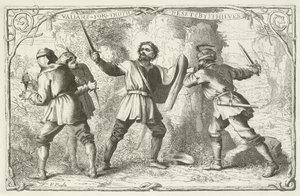 Illustration pour Le Voyage du pèlerin de John Bunyan - English School