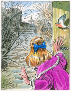 Illustration pour Le Jardin Secret (gouache sur papier)
