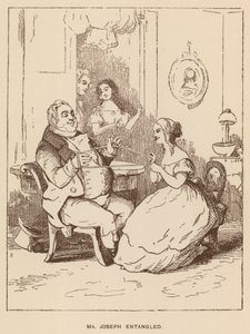 Illustration pour Vanity Fair de Thackeray (lithographie) - English School