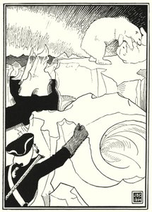 Illustration pour Les Aventures du baron de Münchhausen (gravure)