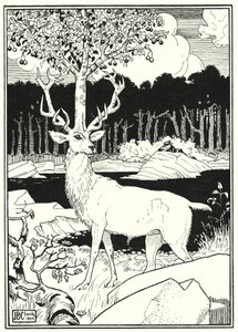 Illustration pour Les Aventures du baron de Münchhausen (gravure) - English School