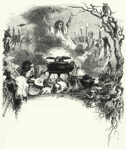 Illustration pour le ballet, La Sylphide (gravure) - English School
