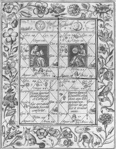 Illustration tirée du Theatrum Chemicum Britannicum par Elias Ashmole, 1652 - English School