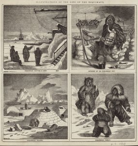 Illustrations de la vie des Esquimaux