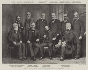 Affranchissement impérial à un penny, comité organisateur de la dernière conférence (gravure) - English School