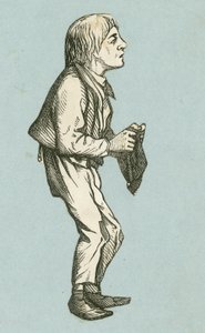 Garçon appauvri, tenant un chapeau - English School