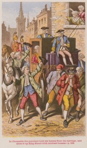 À Cheapside, la populace a pris ses chevaux du carrosse - English School