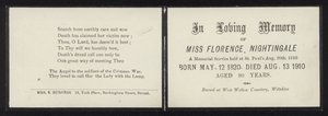 À la mémoire de Florence Nightingale - English School