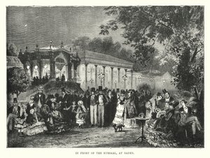 Devant le Kursaal, à Baden - English School