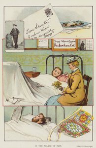 Dans le palais de la douleur (lithographie en couleur) - English School