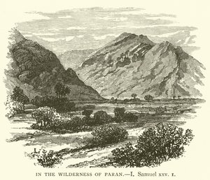 Dans le désert de Paran, I, Samuel, xxv - English School