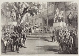 Inauguration du bâtiment de la Grande Exposition, par Sa Majesté - English School