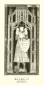 Dalle incisée (gravure) - English School