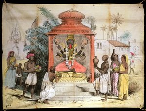 Inde, Figure et culte de Kali, c.1850