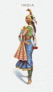 Inde, carte de cigarette, 1915 - English School