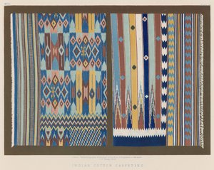 Tapis en coton indien - English School