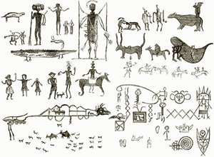 Hiéroglyphes indiens - English School