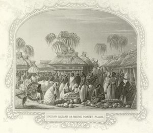 Bazar indien ou marché local - English School