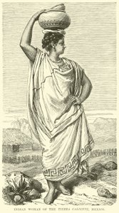 Femme indienne de la Tierra Caliente, Mexique - English School