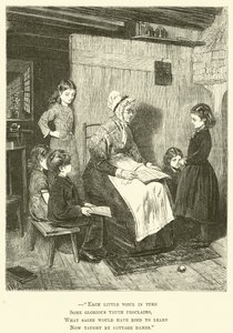 Enfants apprenants (gravure)