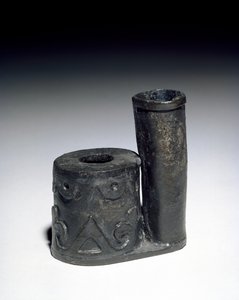Encrier avec porte-plume, XVIIe siècle