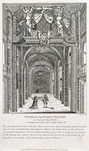 Intérieur du Théâtre des Ducs, Londres, gravé par Richard Sawyer, 1820