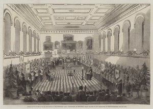 Installation du Duc de Newcastle au Mechanics