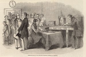 Salle des instruments de la Compagnie du Télégraphe Sous-Marin à Cornhill - English School
