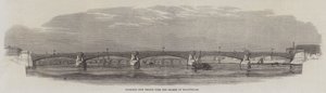 Nouveau Pont prévu sur la Tamise à Blackfriars (gravure) - English School