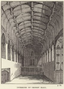 Intérieur de Crosby Hall à Chelsea - English School