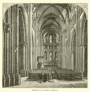 Intérieur de la cathédrale Saint-Pierre - English School