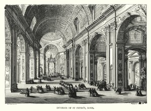 Intérieur de Saint-Pierre, Rome - English School