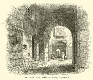 Intérieur de la Porte de Saint-Étienne, Jérusalem - English School