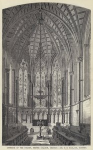 Intérieur de la Chapelle, Exeter College, Oxford - English School