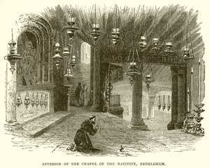 Intérieur de la Chapelle de la Nativité, Bethléem - English School