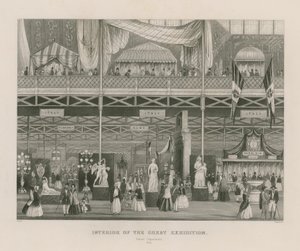 Intérieur de la Grande Exposition, 1851, Département Italien - English School
