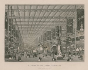 Intérieur de la Grande Exposition, 1851, depuis le Transept regardant vers l