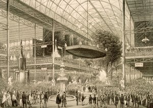 Intérieur de la Grande Exposition, grande ouverture d