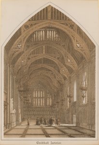 Intérieur de Guildhall, Londres - English School