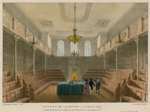Intérieur de la Chambre des communes, Westminster, Londres - English School