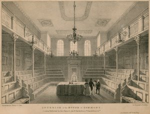 Intérieur de la Chambre des communes, Westminster, Londres - English School
